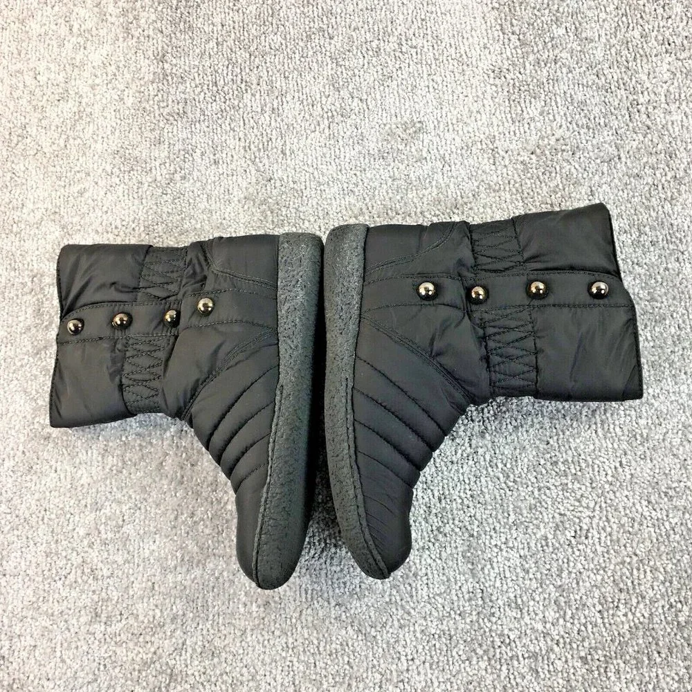 Stuart Weitzman cold weather Rain‎ Snow black boots Slip On Women's Sz 8.5 N